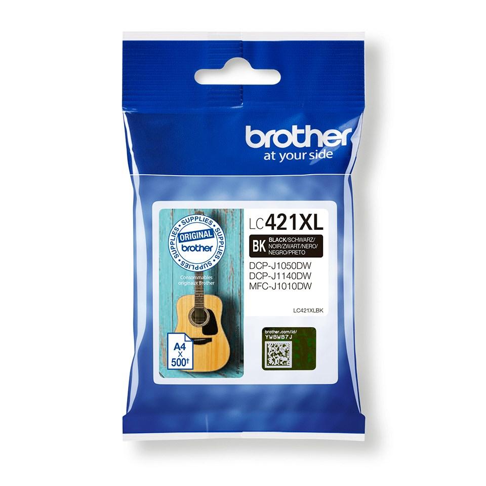 Brother LC-421XLBK original XL blækpatron sort