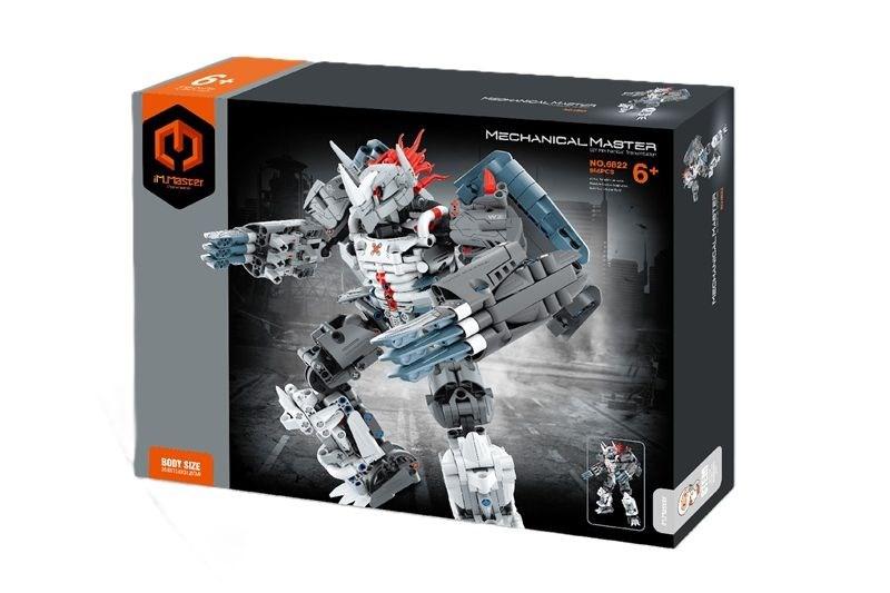 Mecha Warrior Silver byggesæt med 965 dele