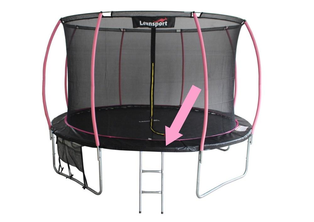 Kantpude til trampolin Sport Max 12 ft - sort/rosa