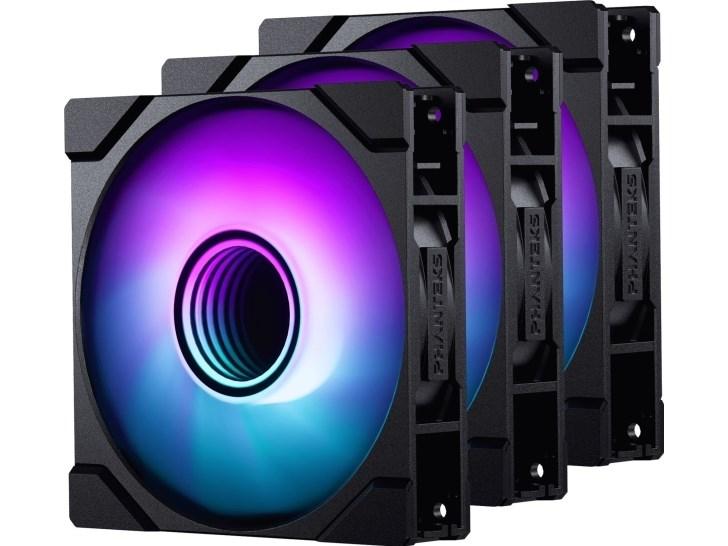 Phanteks M25 Gen2 PWM D-RGB ventilator 3-pak 140 mm sort