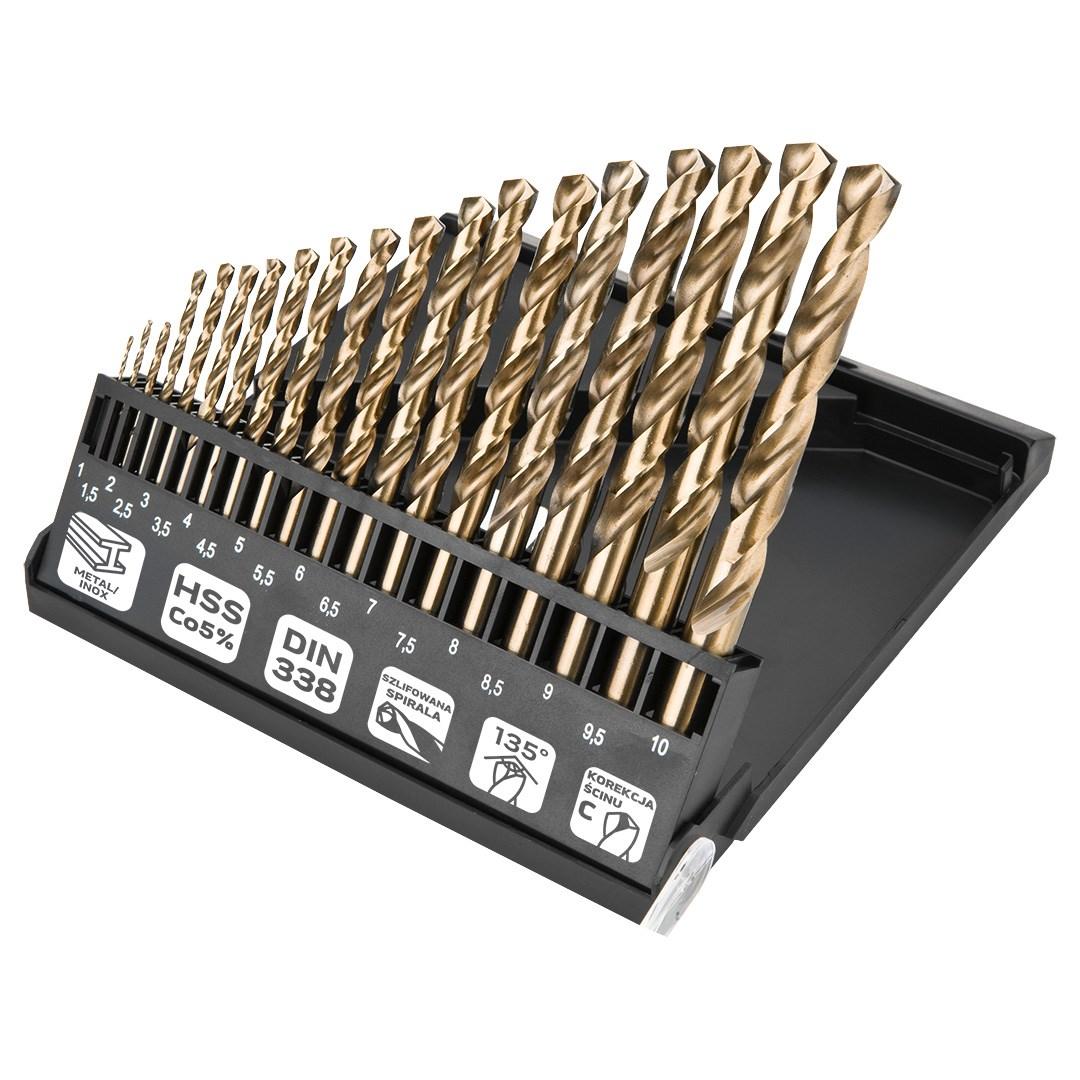 NEO TOOLS HSS-Co metalbor 1,0-10,0 mm 19 dele