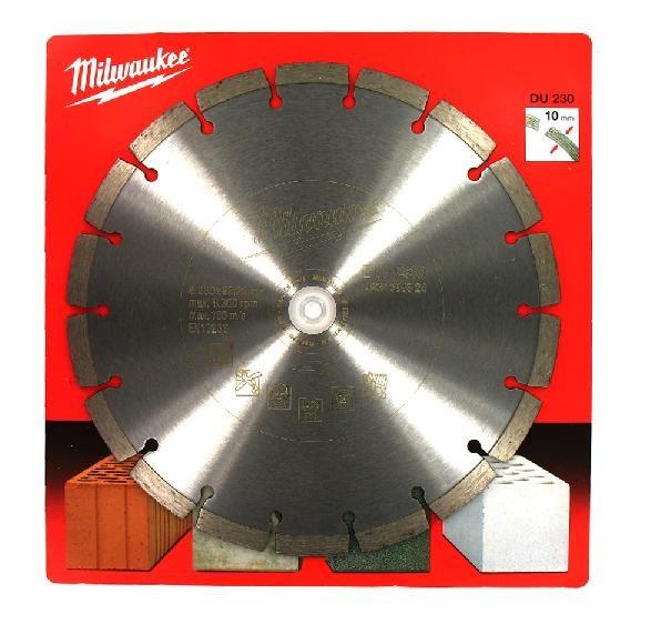Milwaukee DU 230 diamantskæreskive segmenteret 230 mm
