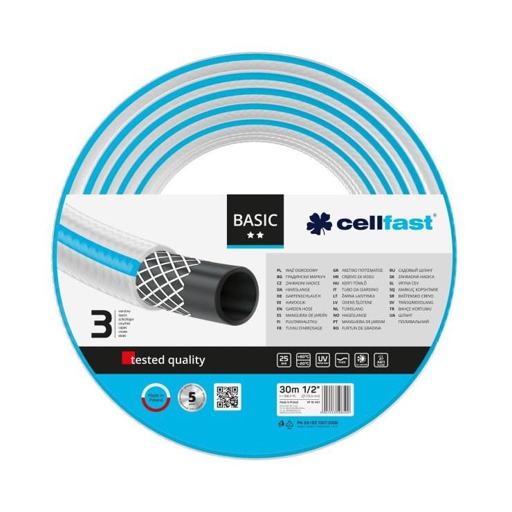 CELLFAST BASIC haveslange 30 m 1/2" blå/hvid