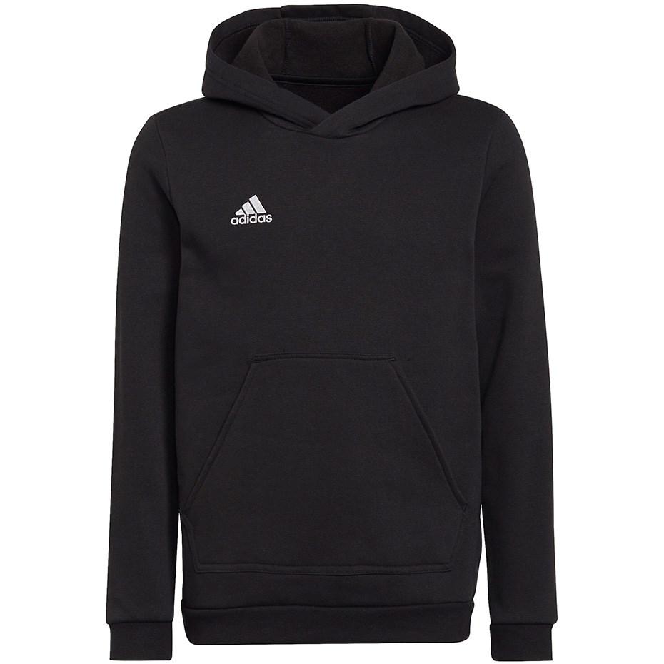 adidas Entrada 22 hættetrøje til børn - sort, 164 cm
