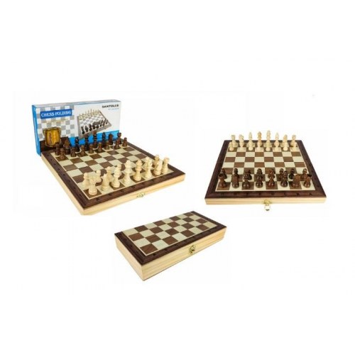 Magnetisk træskak Premium 29,5 x 29,5 cm