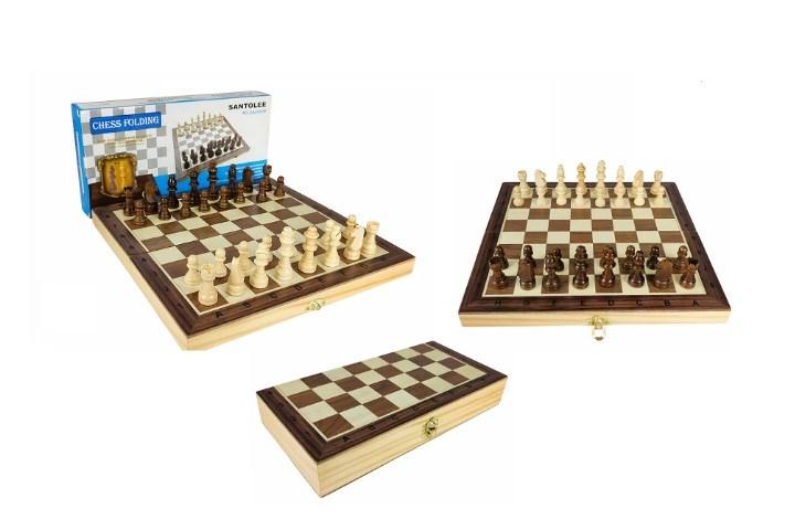 Magnetisk træskak Premium 29,5 x 29,5 cm