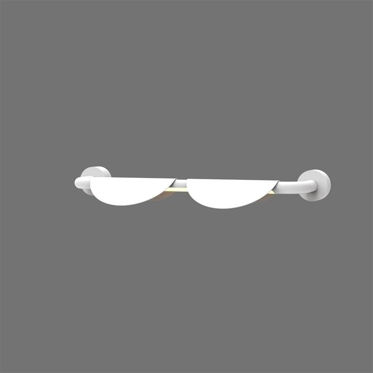 Væglampe Shell 2 x 7 W - hvid