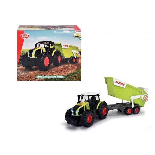 Dickie Toys CLAAS legetraktor med tiptrailer 64 cm