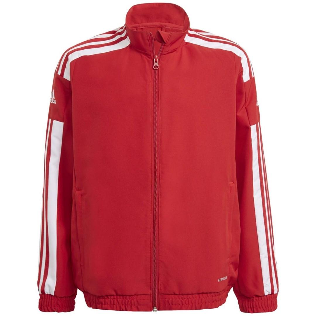 adidas Squadra 21 præsentationsjakke rød/hvid 128 cm