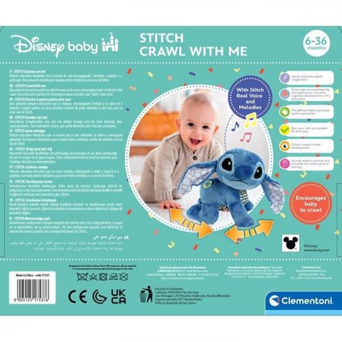 Clementoni Disney Baby Stitch interaktivt plyslegetøj
