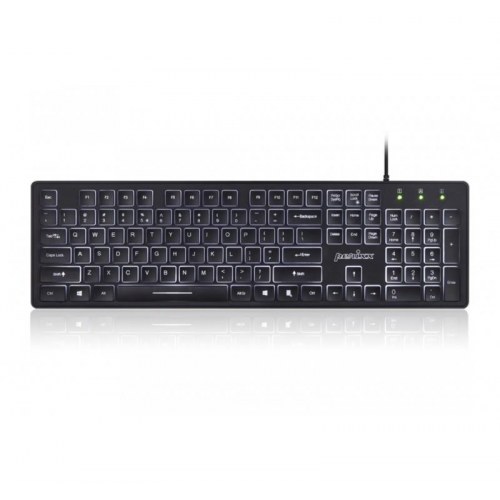Perixx PERIBOARD-317 kablet tastatur med baggrundsbelysning - sort