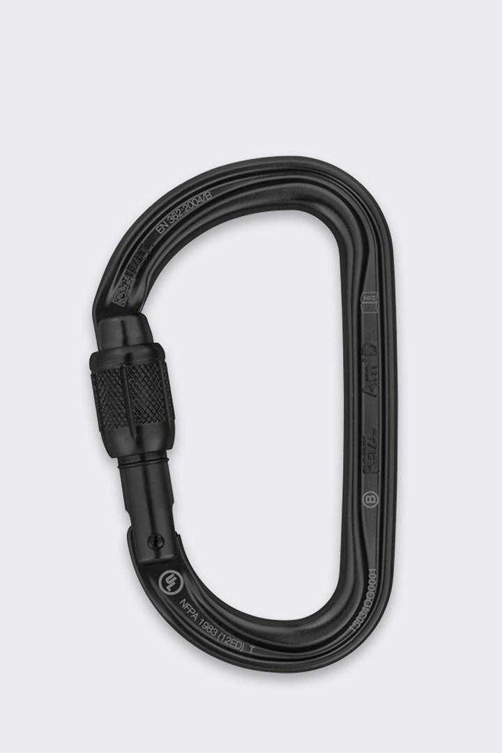 Petzl Am'D Screw-Lock karabinhage - sort
