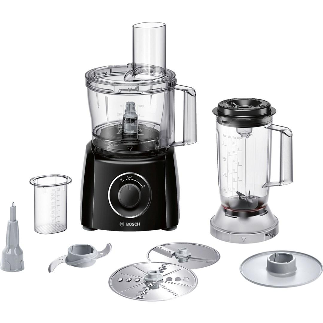 Bosch MCM3201B foodprocessor 800 W 2,3 l - sort/transparant