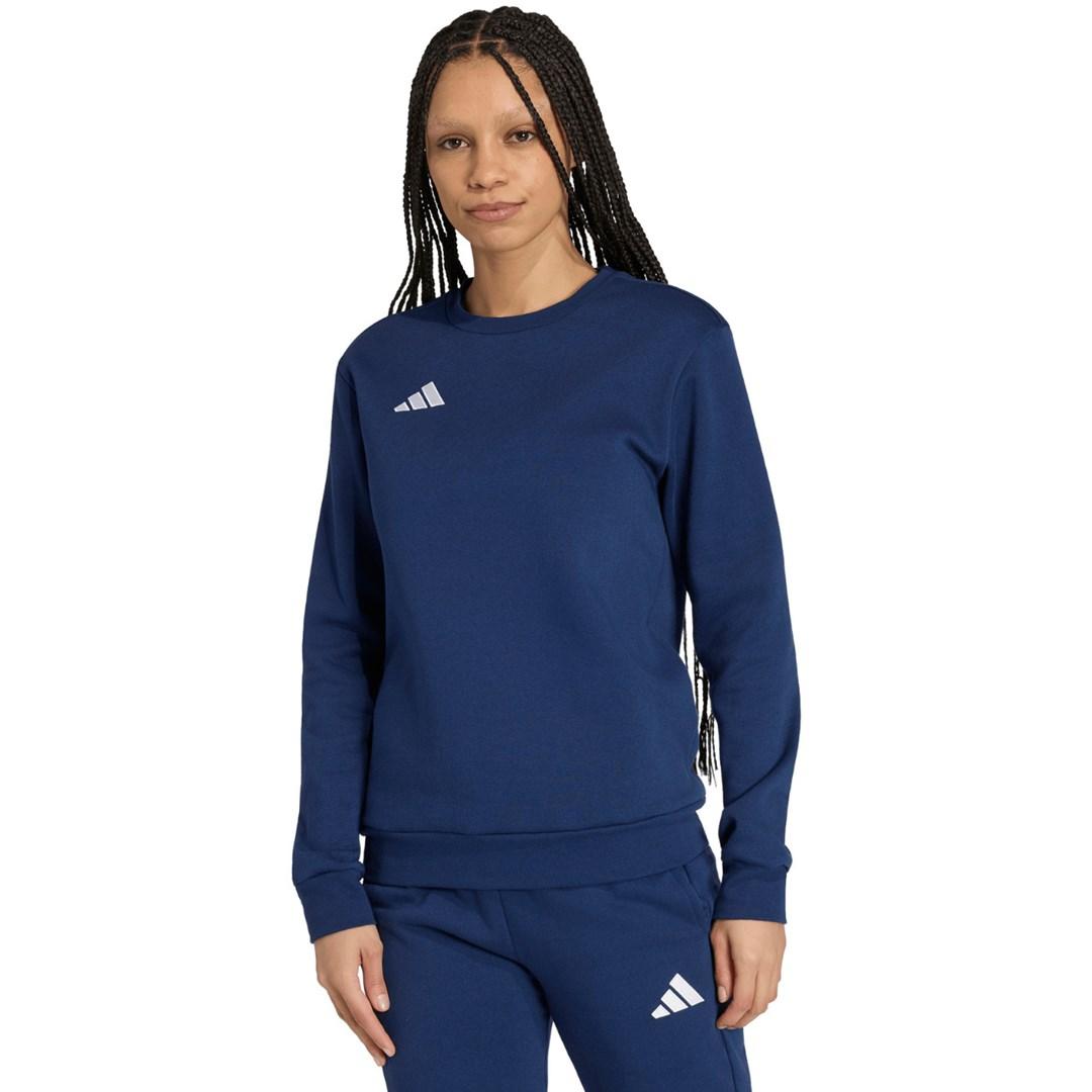 adidas Entrada 26 sweat top til dame - mørkeblå, str. M
