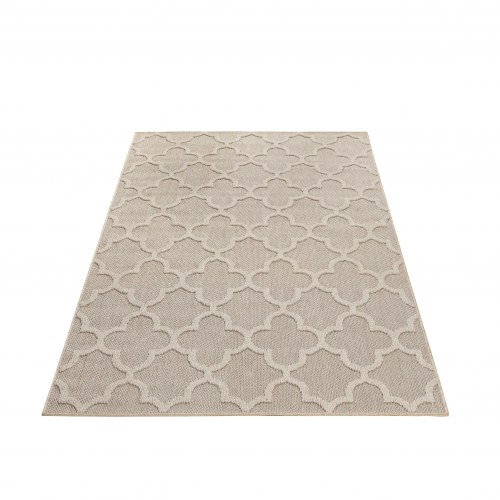 Udendørstæppe PATARA - beige, rektangulært