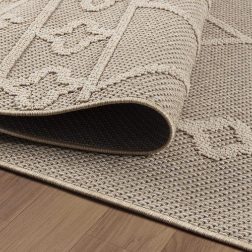 Udendørstæppe PATARA Berber - beige, rektangel