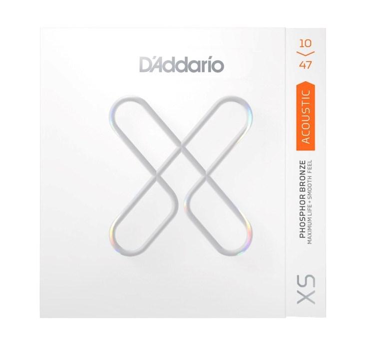 D'Addario XSAPB1047 XS Phosphor Bronze akustiske guitarstrenge 10-47 Extra Light, 6 stk.