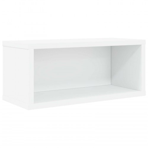 CD opbevaringsrække 2 stk. hvid 40 x 17 x 17 cm