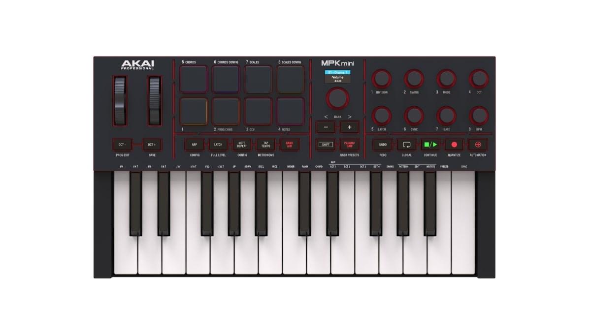 AKAI MPK Mini MK4 MIDI-keyboard 25 tangenter - sort