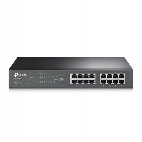 TP-Link TL-SG1016PE 16-port Gigabit managed switch med 8 PoE+ porte