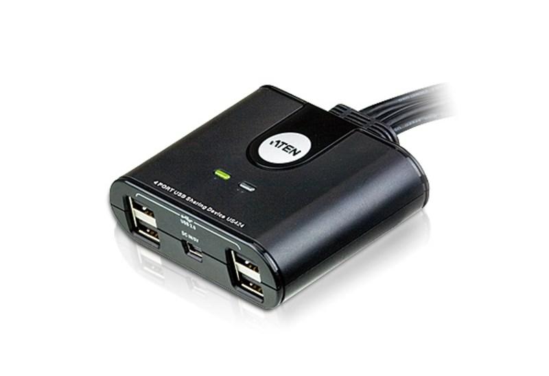 ATEN US424 USB 2.0 delingsswitch med 4 porte