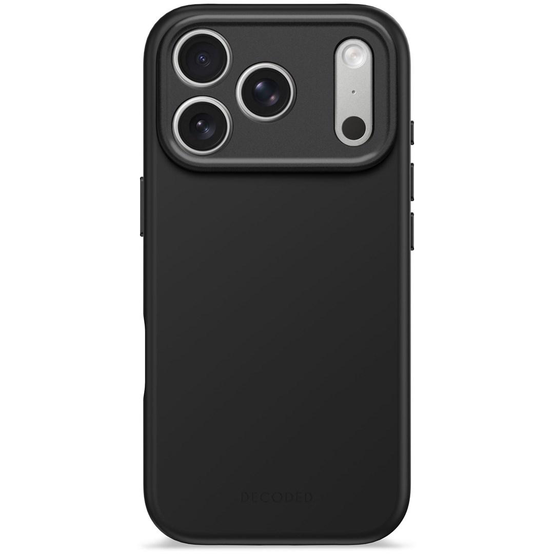 Decoded - AntiMicrobial Silicone Backcover for iPhone 17 Pro - Phantom Black