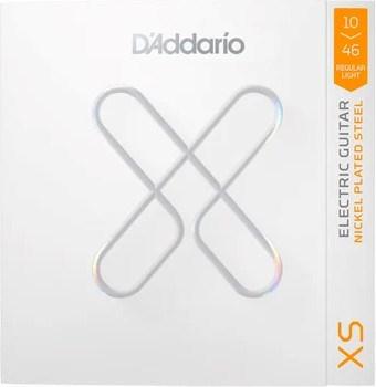 D'Addario XS Regular Light 10-46 strenge til elektrisk guitar i forniklet stål, 6 stk