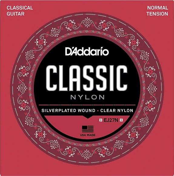 D'Addario EJ27N Classic Nylon klassiske guitarstrenge - Normal Tension, 6 stk.