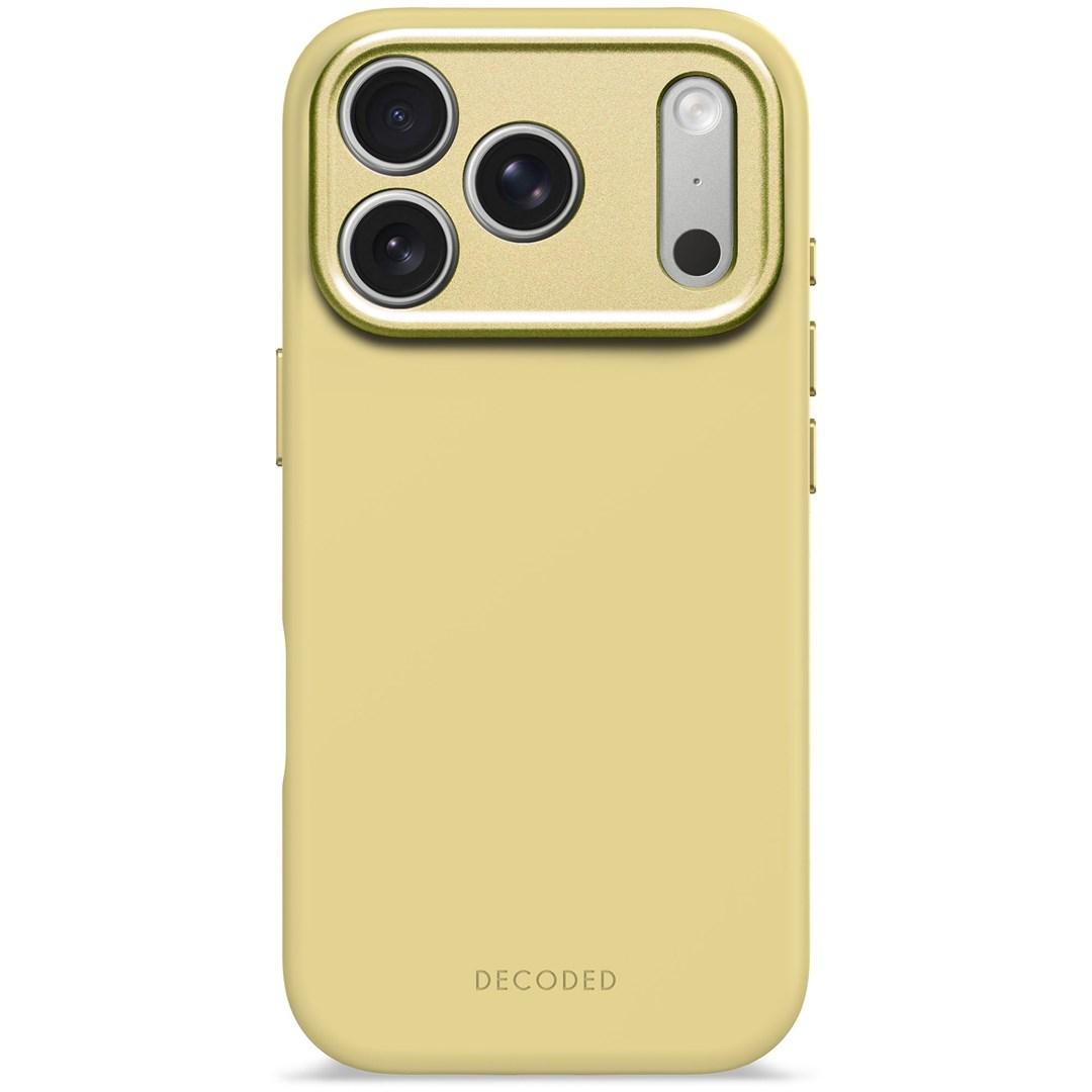 Decoded Silicone Backcover til Apple iPhone 17 Pro 6,3" - Yuma Yellow mobilcover