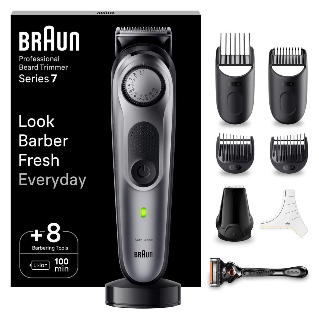 Braun BeardTrimmer 7 BT 7420 Batteri 40 2 cm Grå