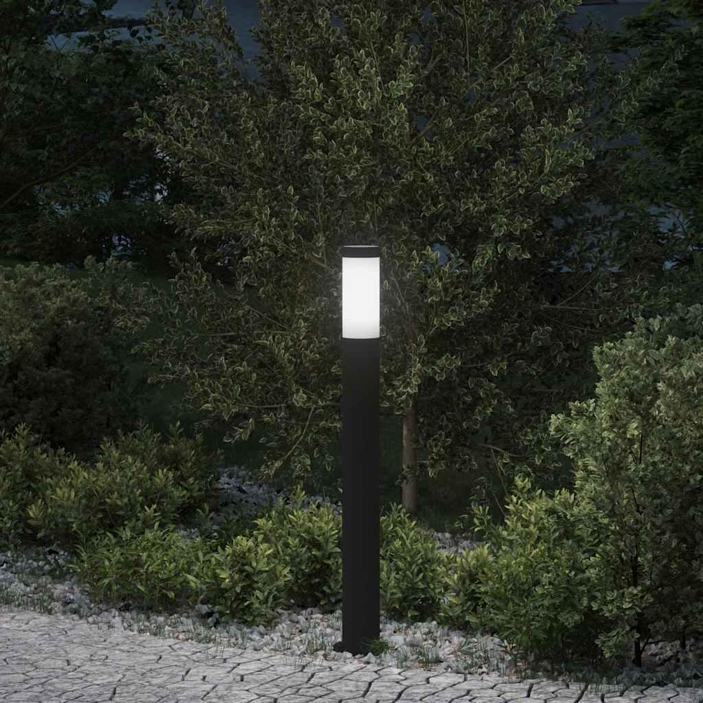 Pullertlampe 80 cm i rustfrit stål IP44 - sort