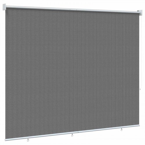 Udendørs rulleskærm lysegrå 140 x 230 cm HDPE med 90% UV-blok