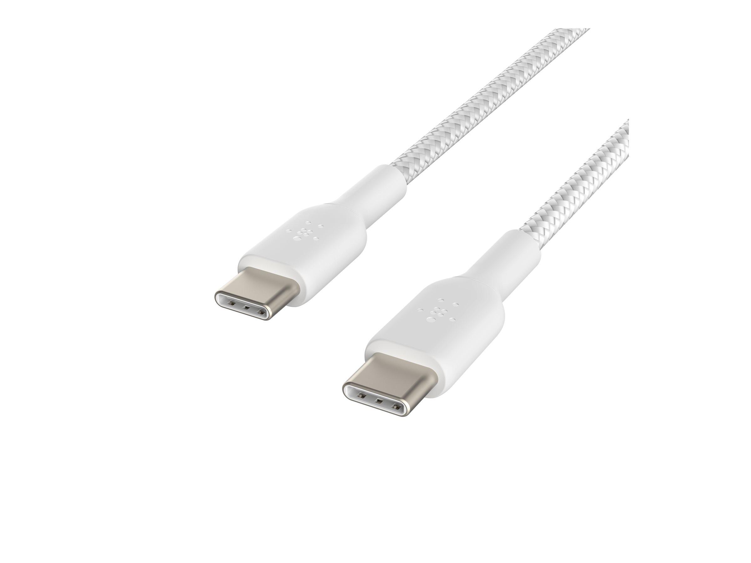 Belkin BoostCharge - USB-kabel - USB-C (han) til USB-C (han) - 1 m - hvid