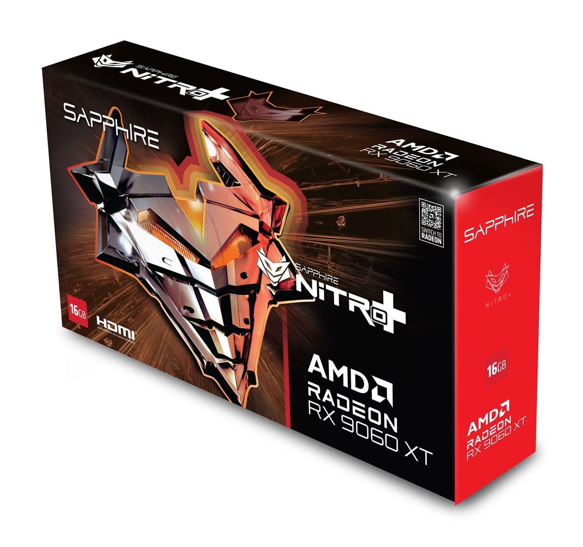 Sapphire NITRO+ Radeon RX 9060 XT - Grafikkort - Radeon RX 9060 XT - 16 GB GDDR6 - PCIe 5.0 x16 - DisplayPort, 2 x HDMI