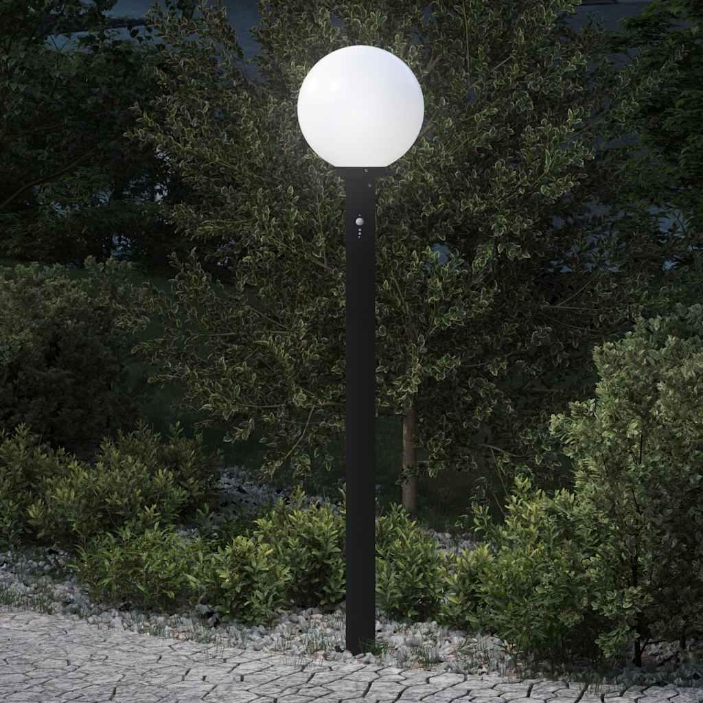 vidaXL pullertlampe med sensor 120 cm sort IP44