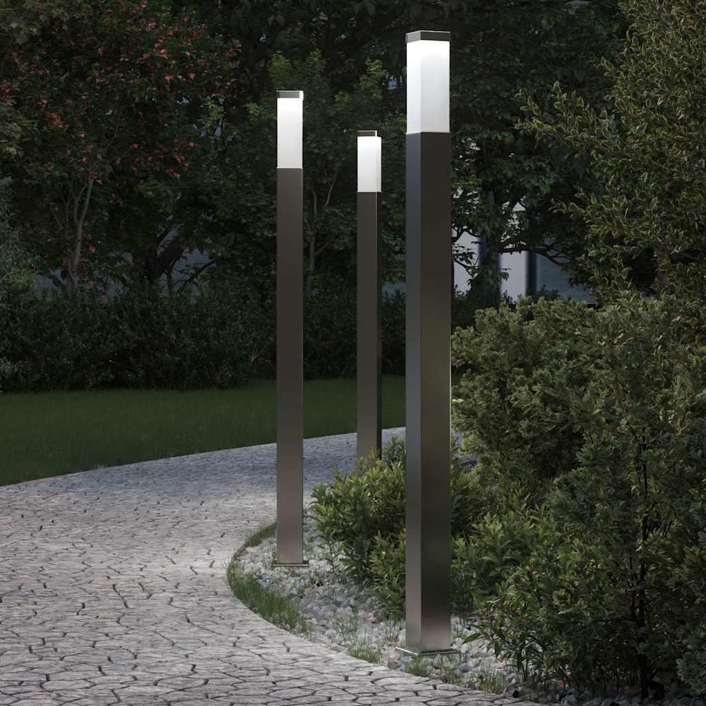 Pullertlamper 3 stk. 110 cm i rustfrit stål med IP44