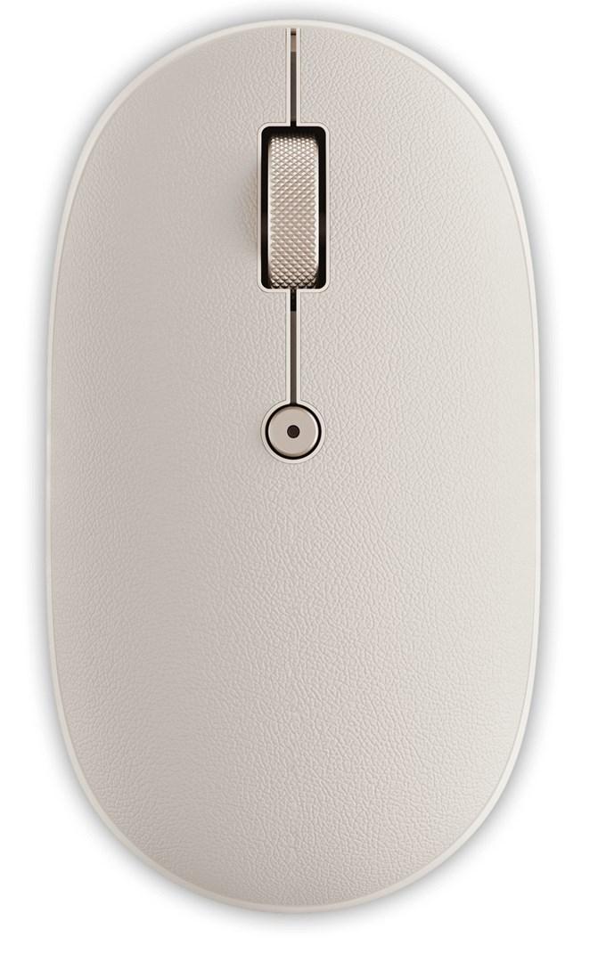 Satechi OntheGo rejsemus - ambidekstral Bluetooth-mus med 2400 DPI, USB-C og Sand