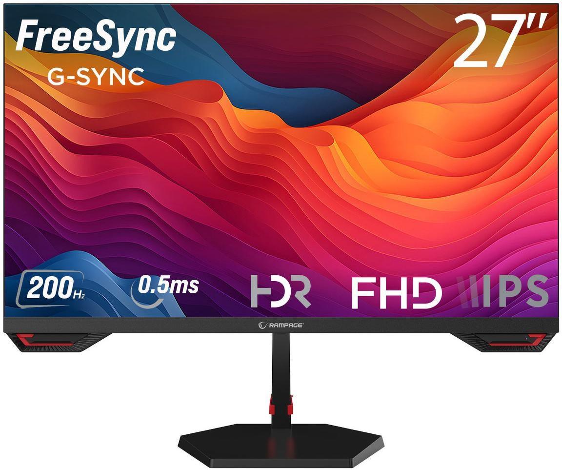 Rampage Crimson 27" FHD 200 Hz 1 ms Fast IPS gamingskærm
