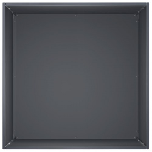 Blomsterkrukke 2 stk. antracit 50 x 50 x 75 cm