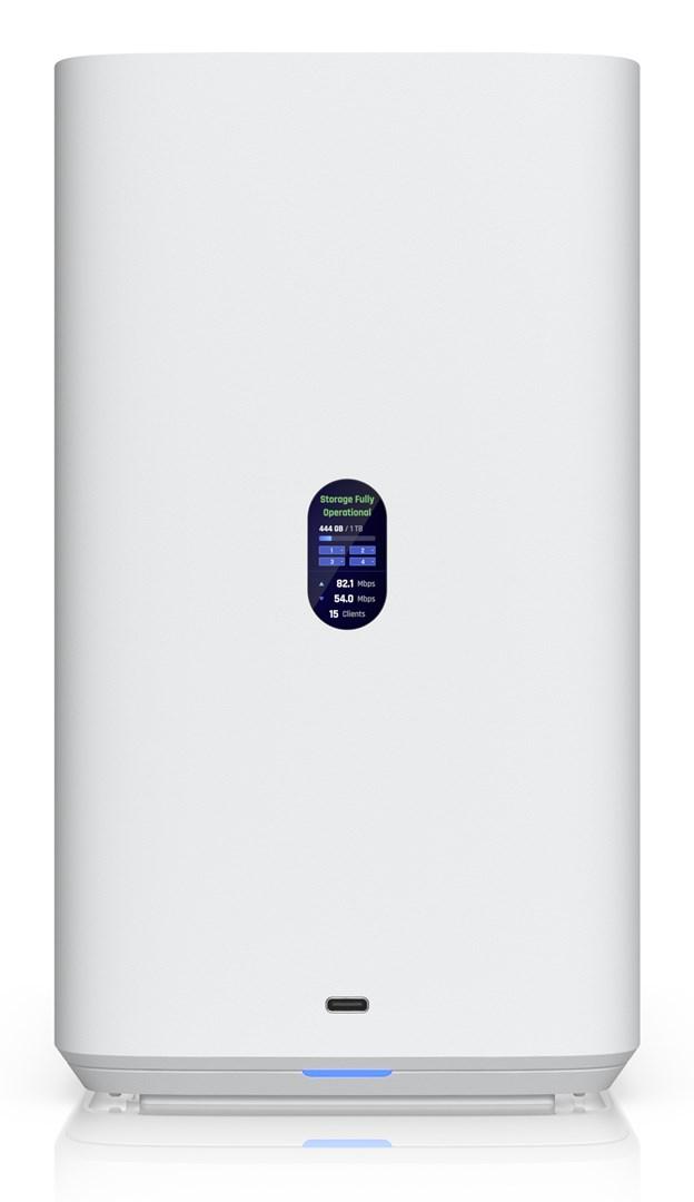 Ubiquiti UNAS 4 NAS desktop med 4 bays, 4 GB og 2,5 GbE - hvid