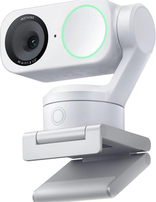 Insta360 Link 2 - Webcam - panonering / hældningsvinkel - farve - 4096 x 2160 - audio - H.264, MJPEG - DC 5 V