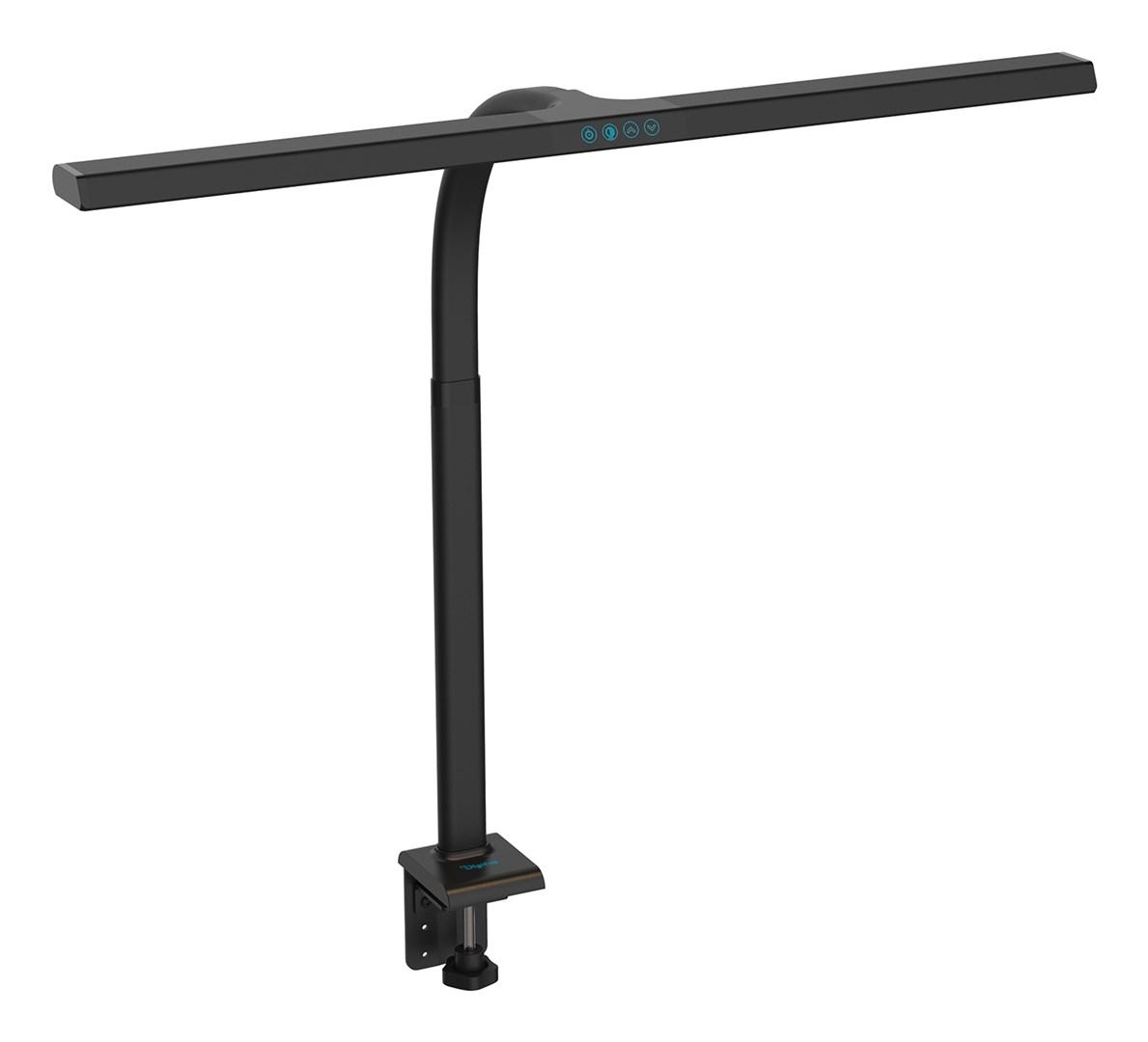 DIGITUS - Skrivebordslampe - LED - klemmemonterbar - 16 W - klasse D - 3000-6500 K - sort