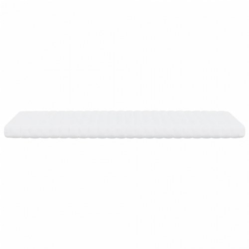 Skummadras 90×190 cm - 7 zoner, hårdhed 20 ILD, hvid (OUTLET A)