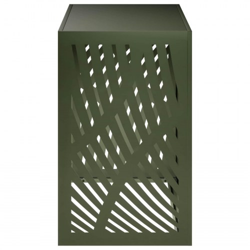 Aircondition cover i stål 110 x 50 x 80 cm - olivengrøn