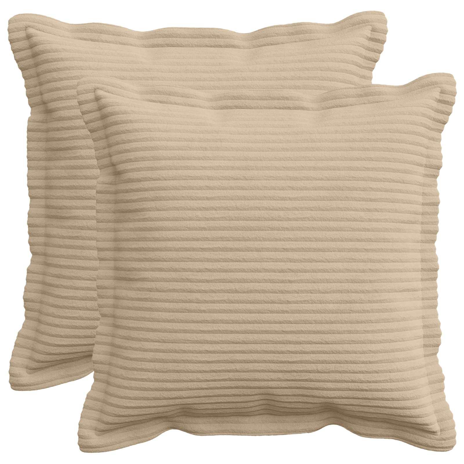 Pudebetræk 2 stk. HOUTEN gråbrun 30 x 30 cm i cordfløjl