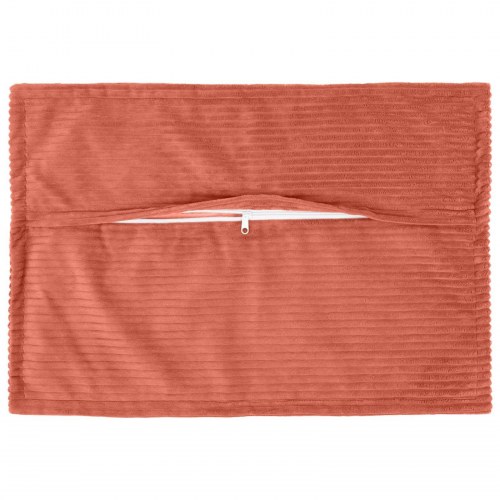 Pudebetræk HOUTEN 6 stk. rød orange 40 x 60 cm i cordfløjl