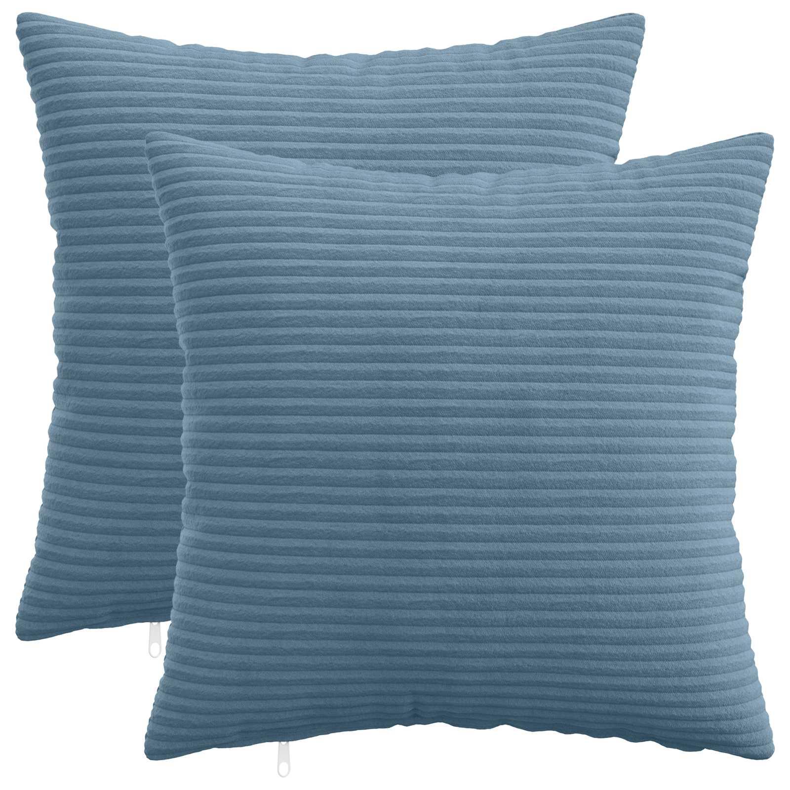 Pudebetræk 2 stk HEERLEN blå 30 x 30 cm i cordfløjl