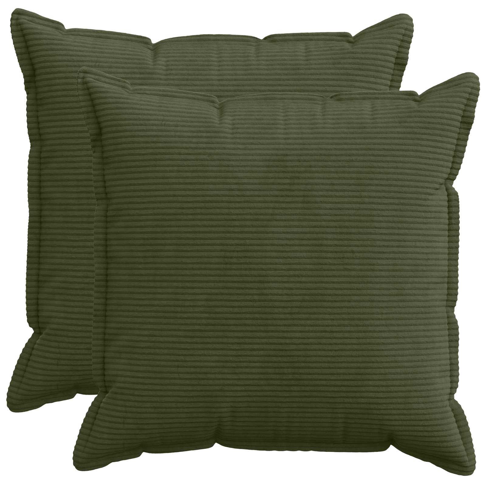 Pudebetræk 2 stk. HOUTEN grøn 60 x 60 cm i cordfløjl