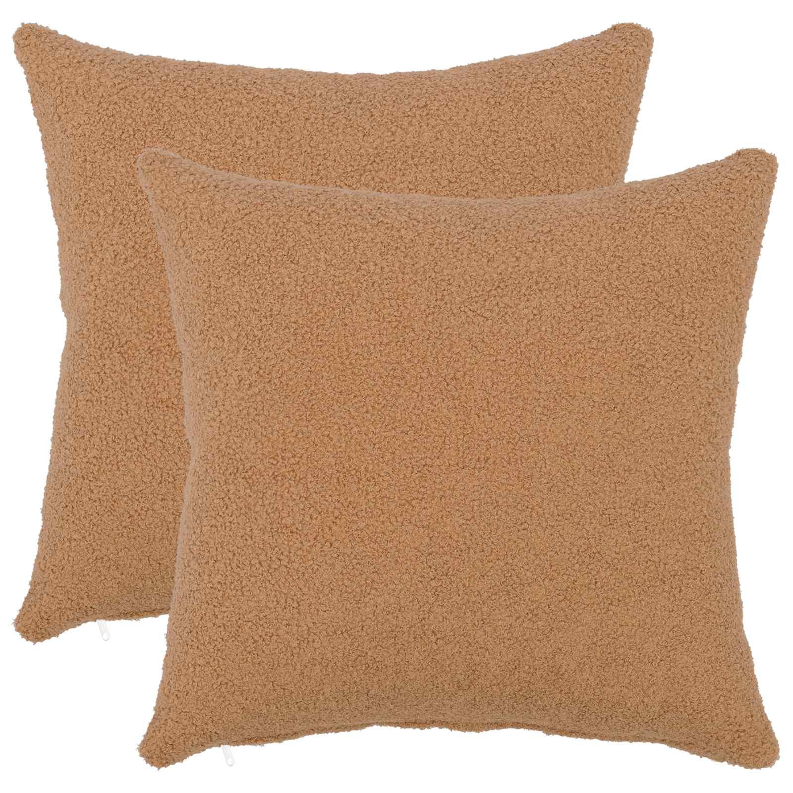 Pudebetræk 2 stk HEERLEN beige 45 x 45 cm bouclé