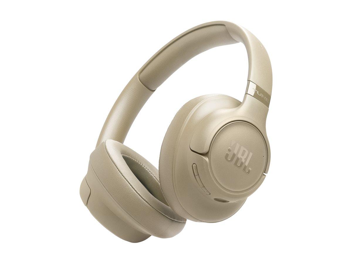 JBL TUNE 730BT - Hovedtelefoner med mik. - fuld størrelse - Bluetooth - trådløs - beige